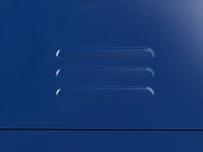 Cómoda com 3 gavetas em metal azul marinho WOSTOK Beliani