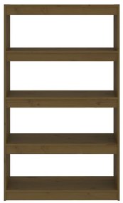 Estante/divisória 80x30x135,5 cm pinho maciço castanho mel