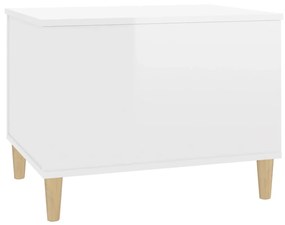 Mesa centro 60x44,5x45 cm derivados de madeira branco brilhante