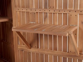 Armário de exterior em madeira de acácia SAVOCA Beliani