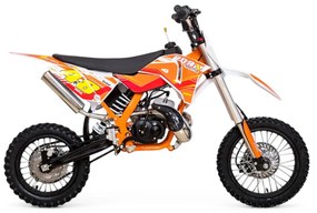 MINI MOTO Crianças MINICROSS gasolina 50cc 9cv Roan 50K 14/12" arranque a pedal Laranja