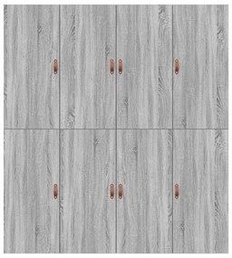 Estrado de Cama com Armazenamento Cinza Sonoma 180x200 cm
