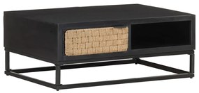 Mesa de centro 90x60x35 cm madeira de mangueira maciça