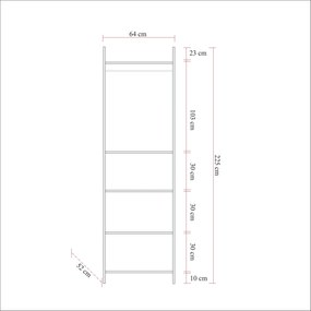Roupeiro Dynamic – Pinho Atlântico – 64x225x52 cm