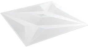 Painéis de parede 12 pcs 50x50 cm 3m² EPS estrela branco