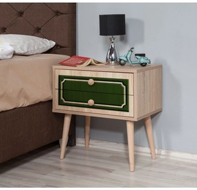 Mesa de Cabeceira Two – Carvalho Sonoma – 60x61x40 cm