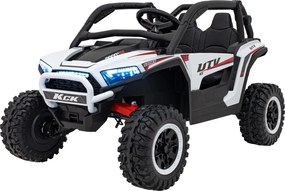 Buggy elétrico para Crianças 24V, 4x4  Buggy 4x4 KCK Rodas de espuma EVA Branco