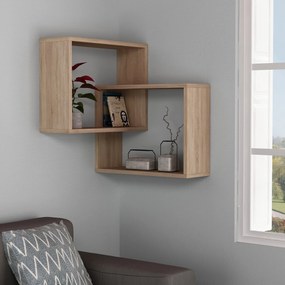 Prateleira de Parede Ring – Carvalho Sonoma – 68 cm x 68 cm x 60 cm