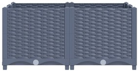 Canteiro elevado 80x80x38 cm polipropileno