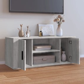 Móvel de TV 100x35x40 cm derivados de madeira cinzento sonoma