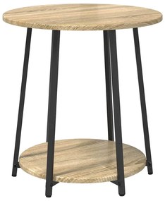 Conjunto de Mesas de Apoio 2 pcs Carvalho Sonoma em Madeira Compensada