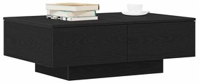 Mesa de Centro vidaXL em Madeira de Carvalho Preto 90x60x31 cm