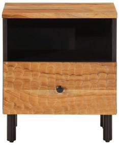 Mesas de cabeceira 2 pcs 40x33x46 cm madeira de acácia maciça