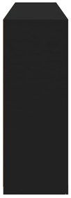 Aparador com luzes LED 162x37x100 cm preto