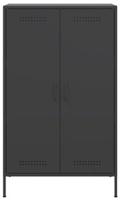 Aparador alto 68x39x113 cm aço preto