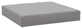 Almofadões p/ móveis de paletes 2 pcs tecido oxford cinzento