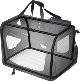 Transportadora para animais de estimação 70 x 52 x 52 cm Preto