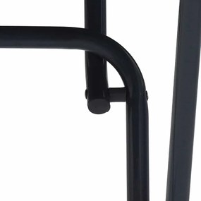Mesa de Jardim Dobrável Antracite Ø50x72 cm Aço