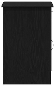 Escrivaninha vidaXL Preta em Carvalho 100x50x76 cm em Madeira de Engen