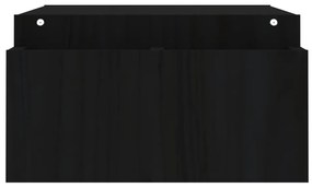 Suporte para monitor 100x27,5x15 cm madeira pinho maciça preto