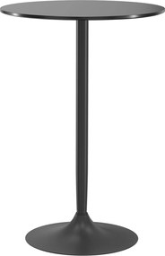 HOMCOM Mesa de bar, mesa alta para 2 pessoas, 70 x 70 x 102 cm, Preto | Aosom Portugal