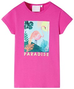 T-shirt de criança rosa-escuro 104