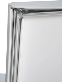 Banco de bar empilhável Genua 43 x 114 x 41 cm Branco