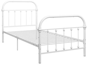 Estrutura de cama metal 90x200 cm branco