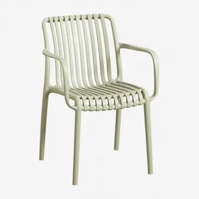 Cadeira de jardim com braços Wendell Verde Bambu - Sklum