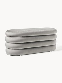 Banco estofado em veludo com arrumação Alto