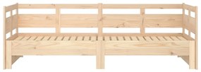 Estrutura sofá-cama de puxar 2x(90x200) cm madeira pinho maciça