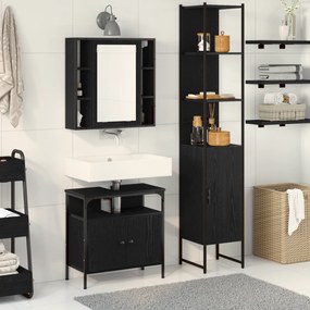 Conjunto de Mesas de Maquilhagem 3 Peças vidaXL Cinza Sonoma em Madeir