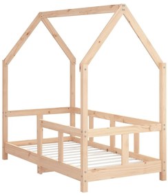 Estrutura de cama infantil 70x140 cm pinho maciço