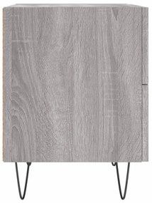 Mesas de cabeceira 2 pcs derivados de madeira sonoma cinza