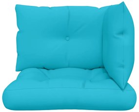 Almofadões p/ móveis de paletes 3 pcs tecido oxford turquesa