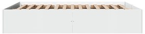 Estrutura de cama 150x200 cm derivados de madeira branco