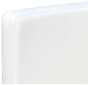 Cadeiras de jantar 2 pcs couro artificial branco