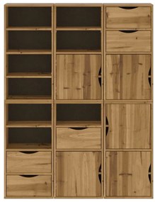 Móveis de apoio 6 pcs ODDA 40x24x79 cm pinho de madeira maciça