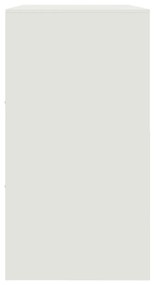 Aparador 99x39x73 cm aço branco