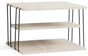 Mesa de Apoio Lifon – Travertine Black – 50x33x40 cm