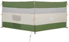 Corta-vento de campismo 340x130 cm impermeável verde