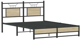 Estrutura cama s/ colchão derivados de madeira carvalho sonoma