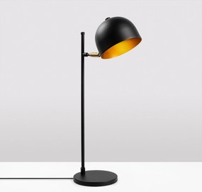 Candeeiro de Mesa Alfa – Preto e Dourado – 18 x 20 x 58 cm