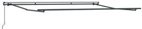 Toldo Retrátil Manual vidaXL Branco 500x350 cm