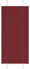 Plissado Cego Bordéus Vermelho 60x150 cm Largura Tecido