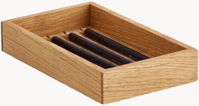 Organizador de mesa artesanal em madeira de carvalho