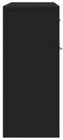 Aparador 88x30x70 cm contraplacado preto