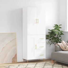 vidaXL Armário alto 69,5x34x180 cm derivados de madeira branco