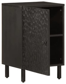 Armário de casa de banho 38x33x58 cm mangueira maciça preto
