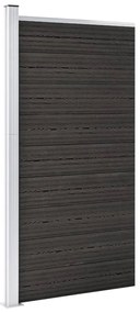 Painel de cerca 95x186 cm WPC cinzento